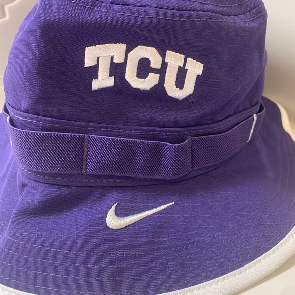 Nike Dri-FIT Apex TCU Horned Frogs Boonie Bucket Purple Hat Adult Size Medium - Picture 3 of 7